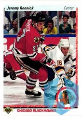 1990-91 Upper Deck #63 Jeremy Roenick RC Rookie Blackhawks